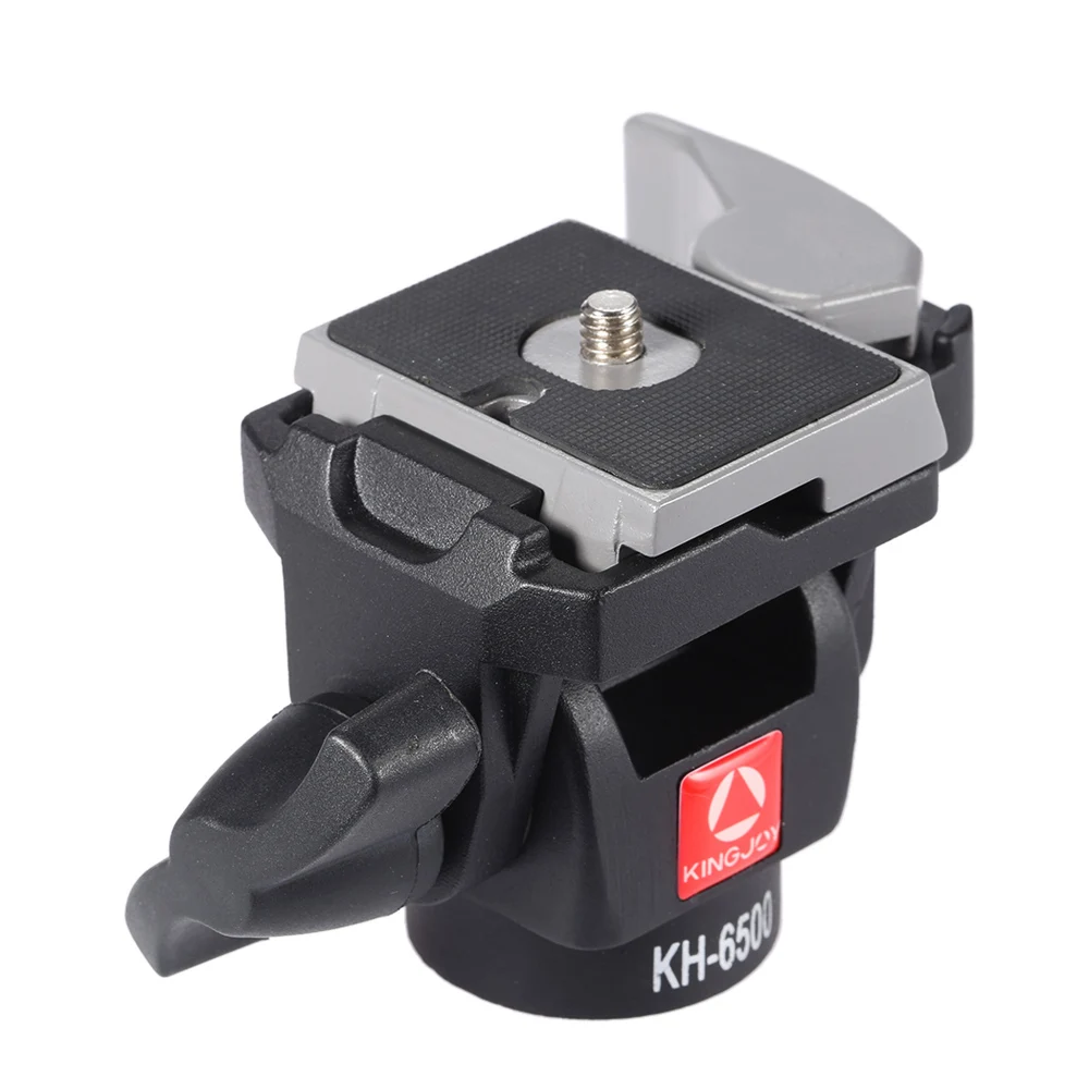 Black Kingjoy Kh-6500, портативный штатив для камеры, шаровая Головка, монопод из алюминиевого сплава, поворотная наклонная головка для Canon, Nikon, sony, максимальная нагрузка - Цвет: Black