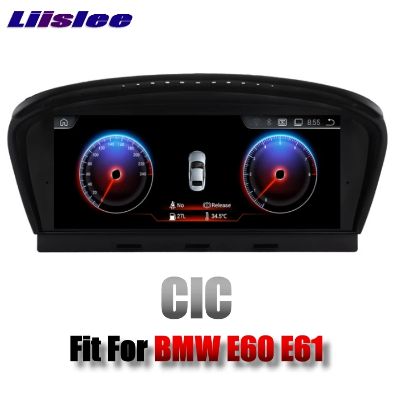 For BMW 5 E60 E61 CIC system 2008~2011 LiisLee Multimedia GPS Audio Hi-Fi Radio Stereo Original Style For CIC Navigation NAVI 01