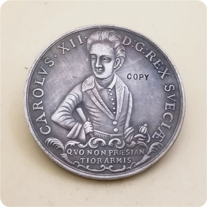 1700-1703 победа Королевского Карла XII из Швеции. Германия нормберг № 18 копия монет