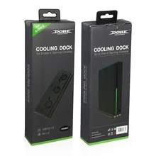 Вертикальная подставка с охлаждающим вентилятором с 3 портами usb для Xbox One X