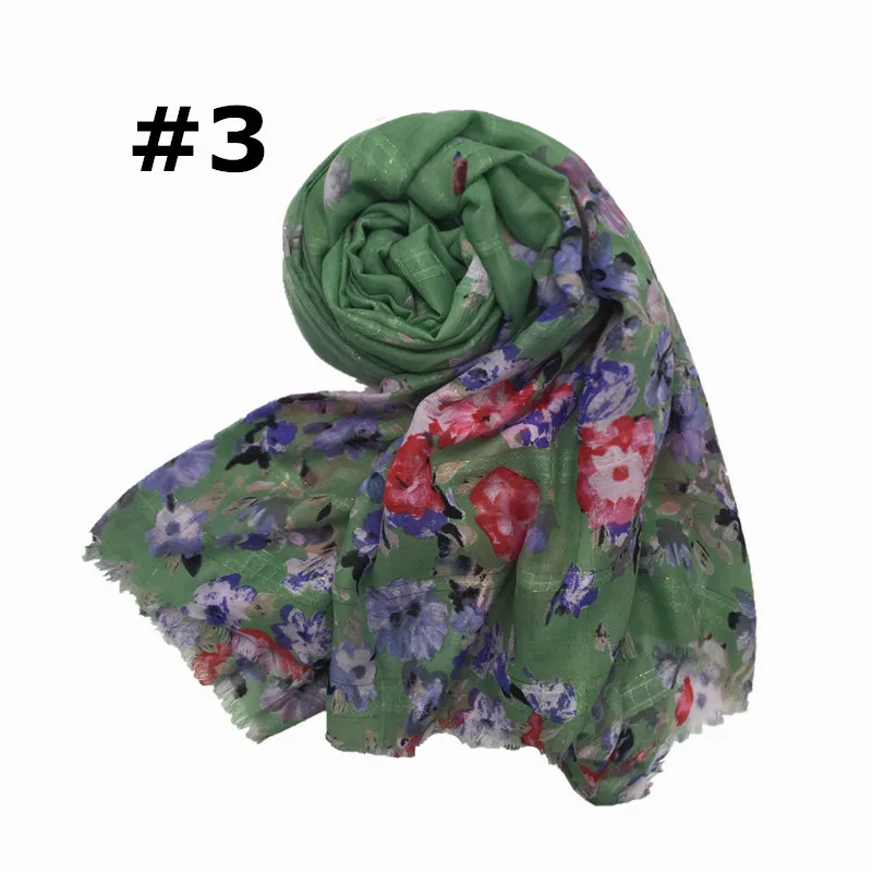 numbe 3 color Горячая Хлопок модный простой шарф с принтом для женщин модные обертывания бандана пашмины echarpe Снуды Быстрая 10 шт./партия - Цвет: numbe 3 color