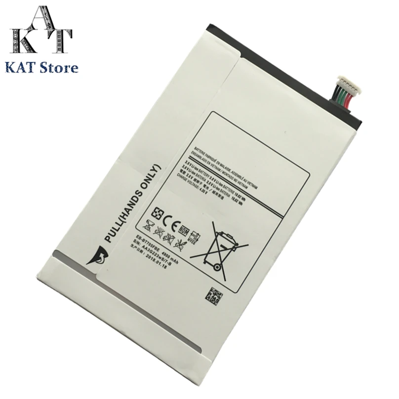Аккумуляторы для планшетов KAT Samsung GALAXY Tab S 8 4 SM T700 T705 T709 4900 мАч литий-ионная батарея
