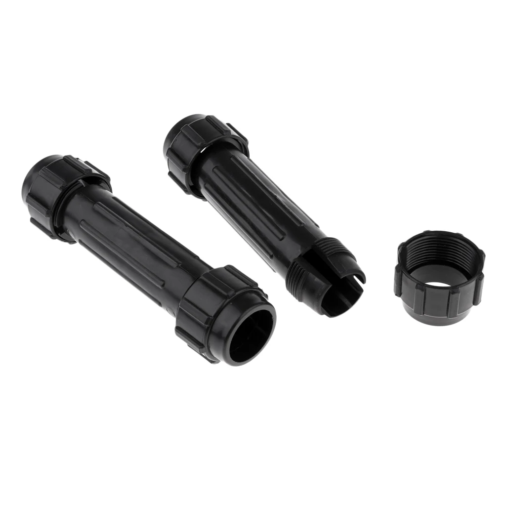 

1 Pair 15cm Strong PVC SUP Kayak Paddle Connectors Screw Joint Part for Marine Boat Canoe Dinghy Rowing Oars Black