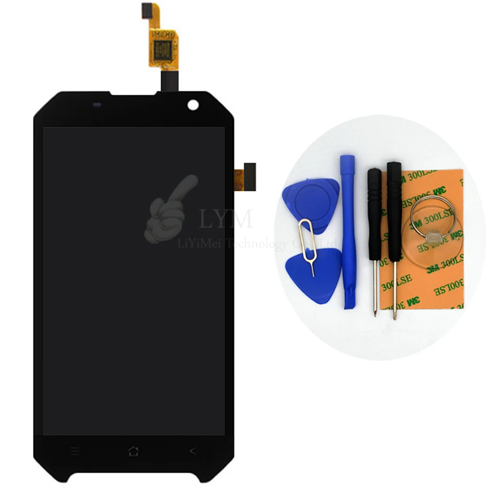 4 7 Black LCD TP for Blackview BV6000 LCD Display Touch Screen Digitizer Assembly Smartphone Replace