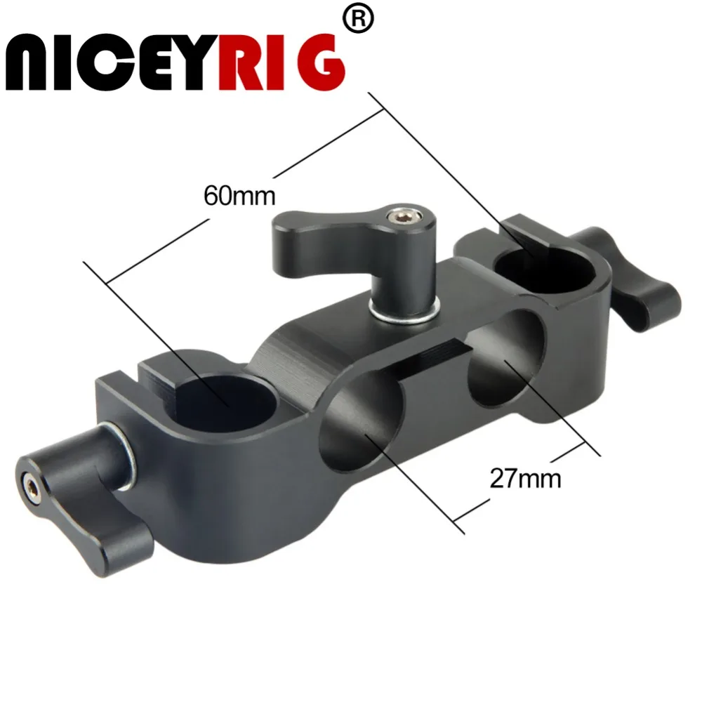 NICEYRIG 15 мм стержень рельсовый Зажим адаптер для DSLR камеры Базовая пластина