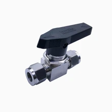 Нержавеющая сталь 304 6 мм 1/" труба OD Инструмент шаровой кран Pnael Mount