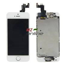 100% OEM for iphone 5s lcd display and touch screen digitizer assembly +home button and front camera with Free Shipping