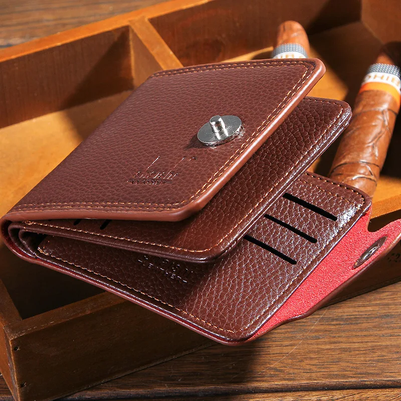 Men Wallets Fashion Mens Wallet with Coin Bag Zipper Small Money Purses Dollar Slim Purse Money Clip Wallet Buckle wholesale 393