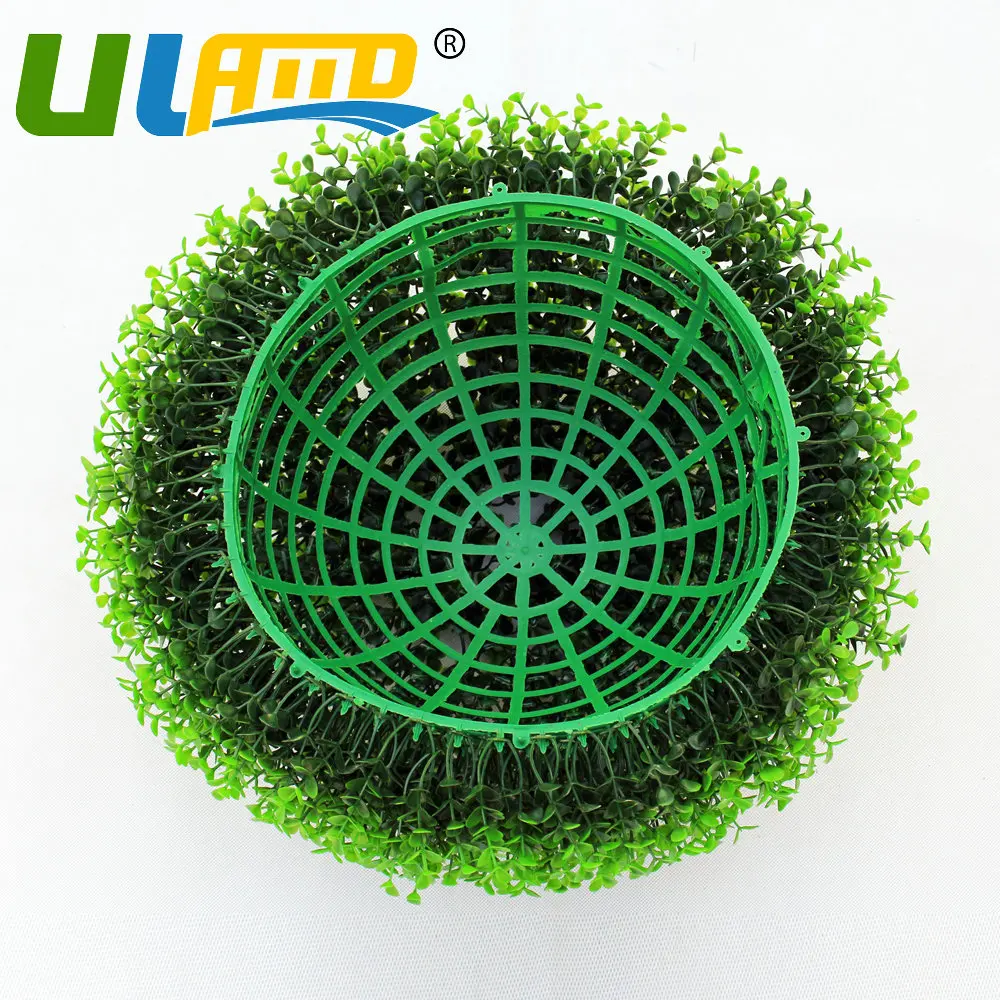 28CM Artificial Plastic Grass Kissing Ball Topiary Buxus Boxwood Ball Outdoor Indoor Decoration Garden Decor