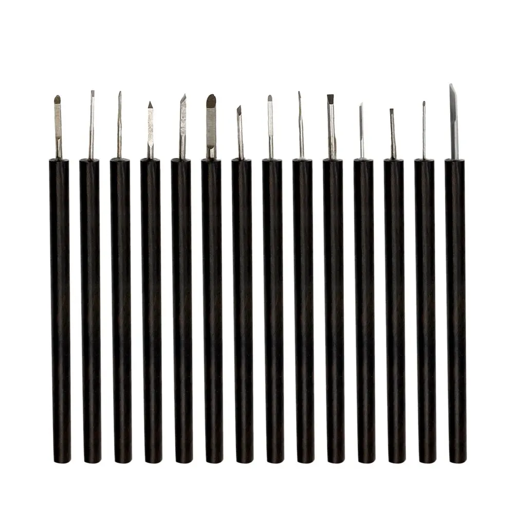 

14PCS/Set Wood Carving Chisels Knife For Basic Wood Hand Carved Walnut Knife Olive Carving Chisel Wood Knife