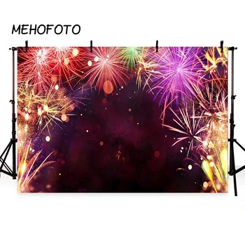 

MEHOFOTO Fireworks Prom Party Photo Backdrops Birthday Celebration Photography Background Cake Table Banner Backdrop Pictures