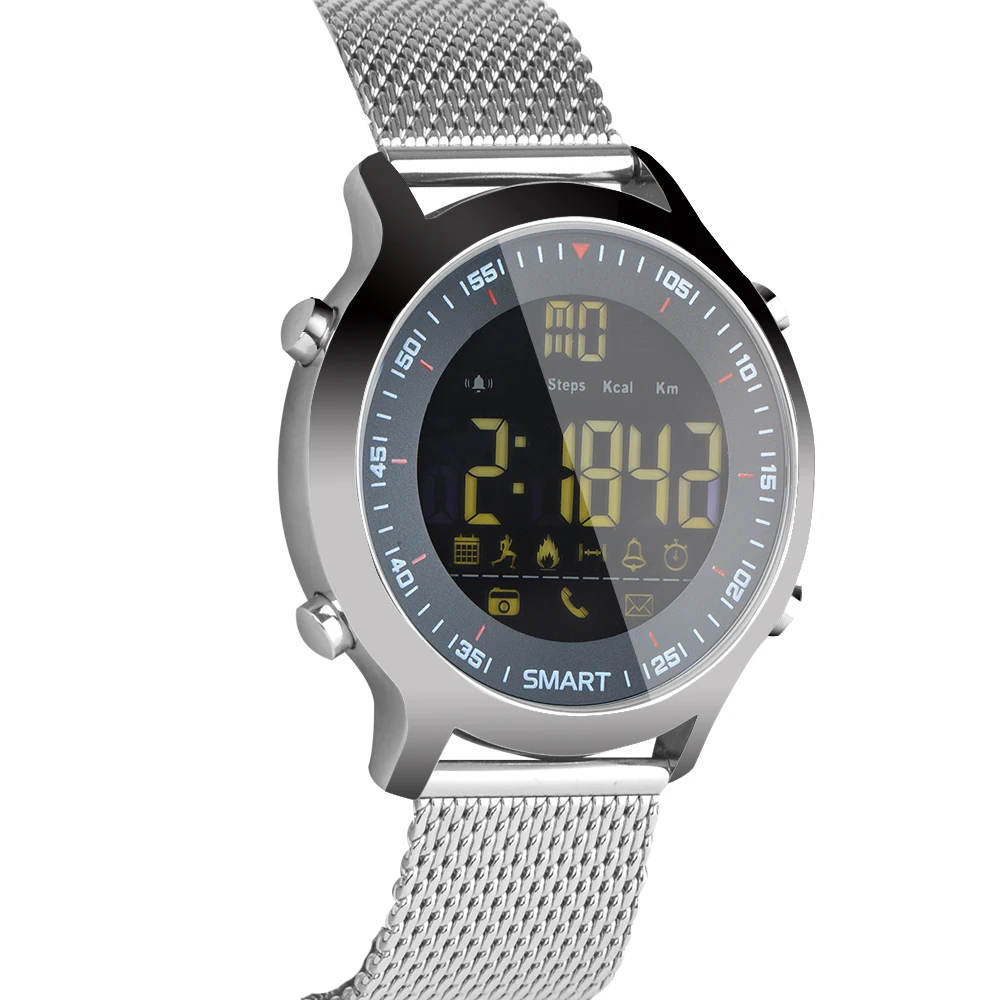 

Smart Watch EX18 Xwatch Sports Bluetooth 4.0 5ATM Waterproof IP67 Smartwatch Wristband Stopwatch Alarm Clock LONG TIME STANDBY