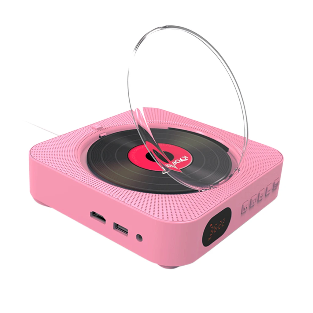 Wall Mountable DVD Player Portable with HDMI Full  Output for TV,AV Pink