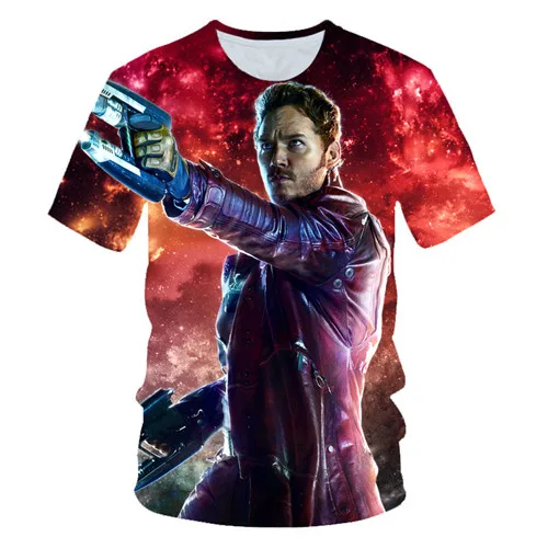 Забавная 3D ракета енот футболка стражи Галактики футболки фильм Повседневная футболка для мужчин милые Мстители фанки Топы X Task Force - Цвет: XQ316