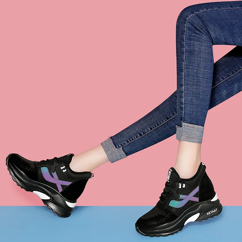 

MYCORON 2018 New Spring Autumn Luxury Designer Women Casual Shoes Comfortable Woman Boots Sneakers Ladies Botas Feminina
