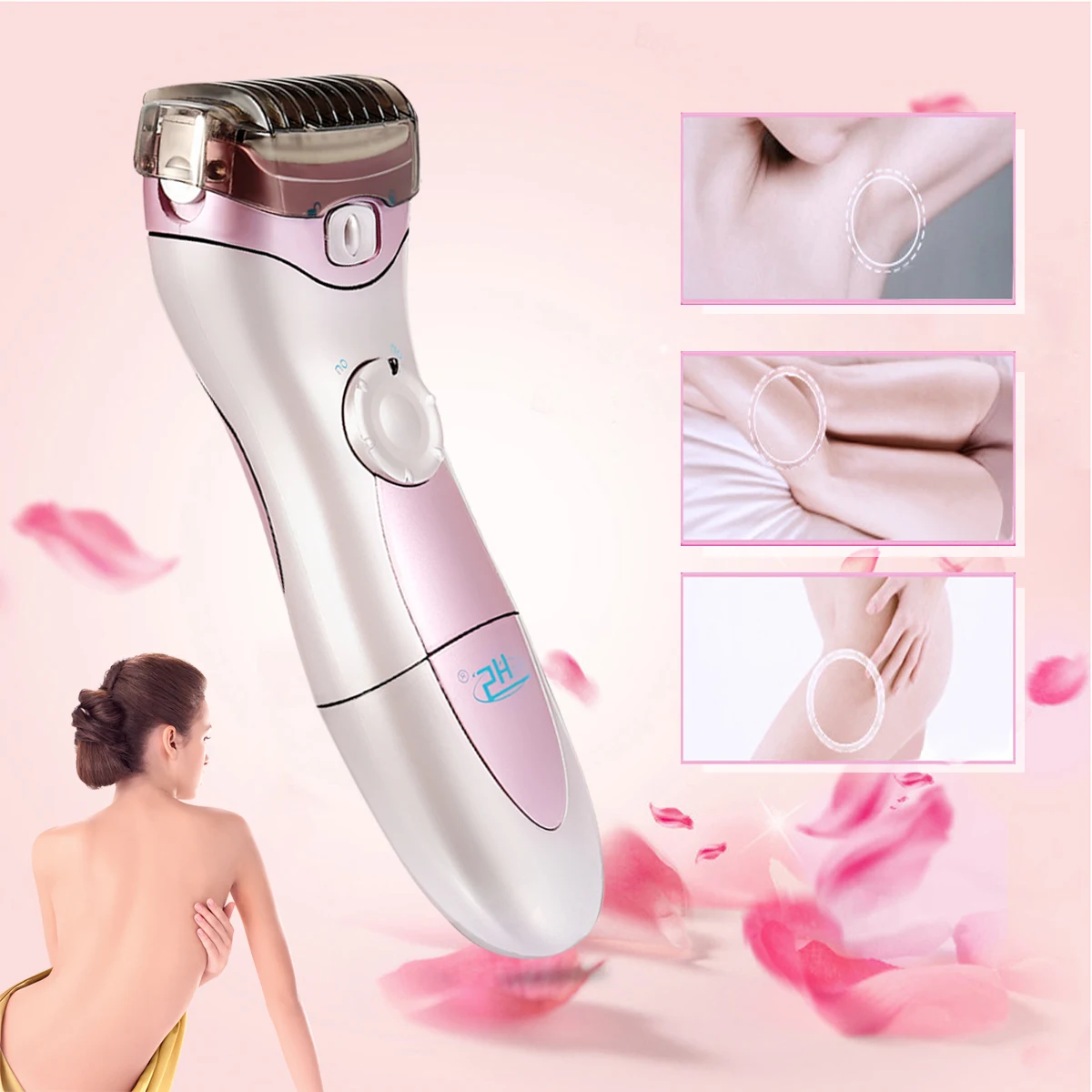 Lady Electric Wet Dry Cordless Shaver Women Trimmer Legs Bikini Hair Remover Epilator