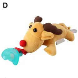 Ребенка Висит Тип плюшевые в форме животного Успокаивающая игрушка комфорт игрушки с зажимом без съемных соску для подарков S3