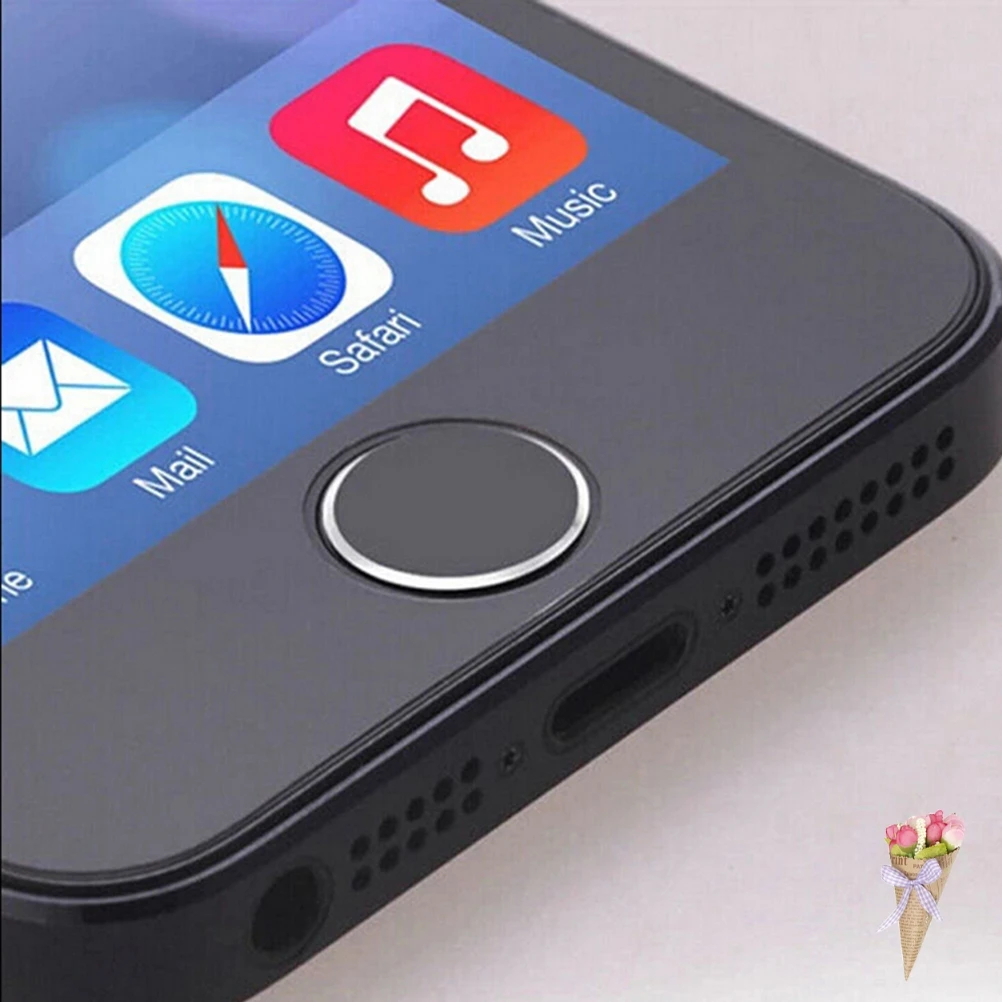 Keycap для iPhone 5 5S 6 6plus Поддержка отпечатков пальцев разблокировка сенсорного ключа ID Touch ID Home кнопка наклейка защита для клавиатуры