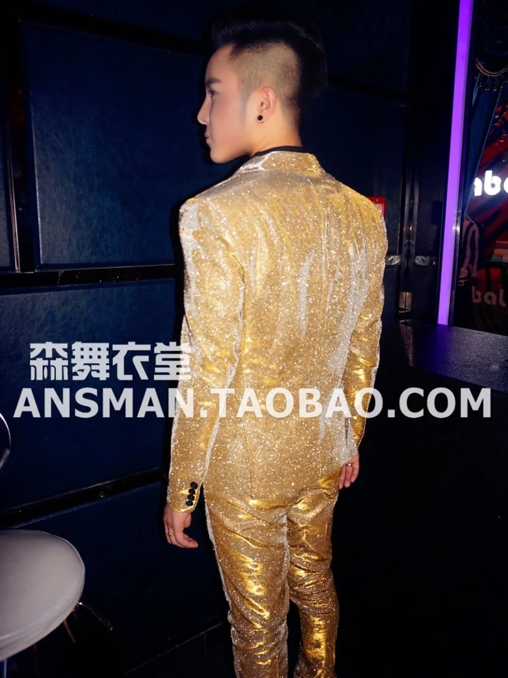 Male Singer Costumes Clothing Men Suits 