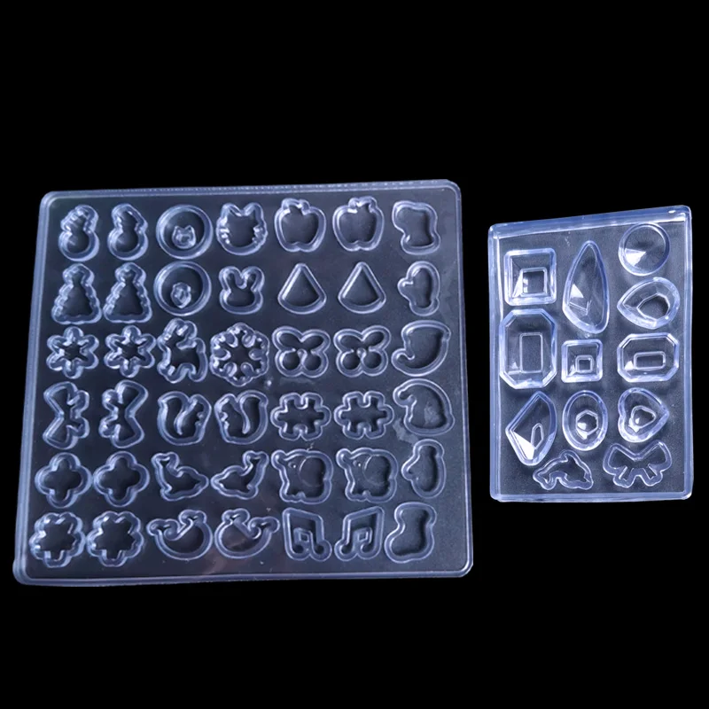 

QIAOQIAO DIY 2PCS/LOT DIY Silicone Earing Ear Stud Mold Making Jewelry Resin Casting Mould Craft earing moulds