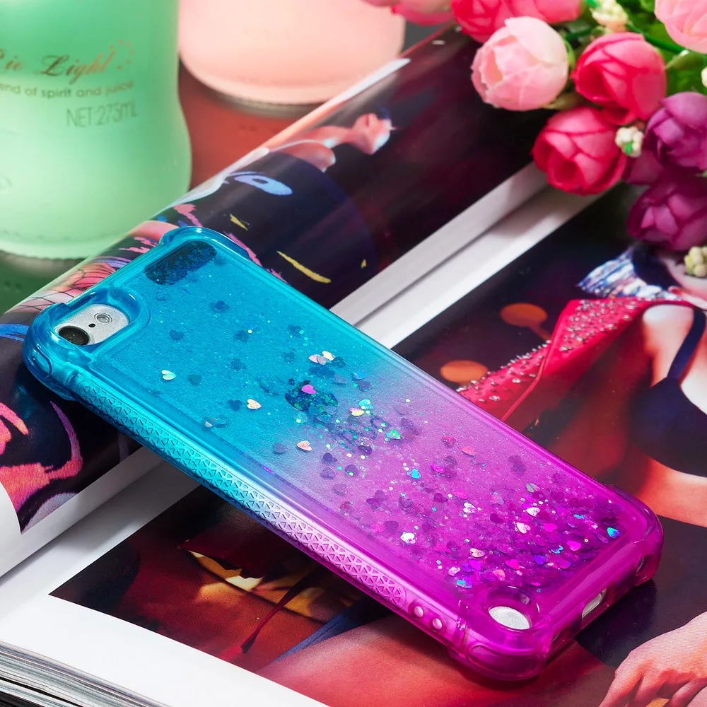 Модный динамический песок антидетонационные Чехлы для Apple Ipod Touch 5 Touch 6 th5 th6 Мягкий ТПУ чехол для телефона Coque