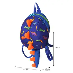 Качественная нейлоновая мультяшная сумка для детского сада Детский плюшевый рюкзак розовый синий 3D Динозавр маленькая сумка детские