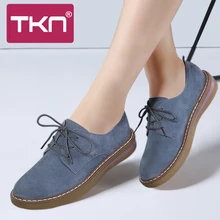 TKN/весенние туфли-оксфорды для женщин; женская обувь из натуральной кожи на шнуровке; Chaussure Femme; балетки; лоферы на плоской подошве; женская обувь; 989