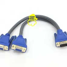 VGA/SXGA монитор y-сплиттер кабель для C2G кабелей для Go 29610One HD15 мужчин и двух HD15 женщин SXGA
