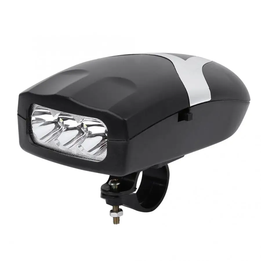 

Bicycle Light Waterproof 3 LED Bike Front Light Headlight with Electric Horn Bell Handlebar Lamp Bicycle Accessories