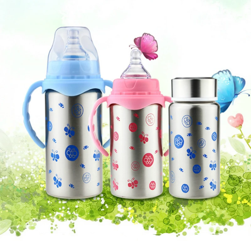 baby milk bottle steel