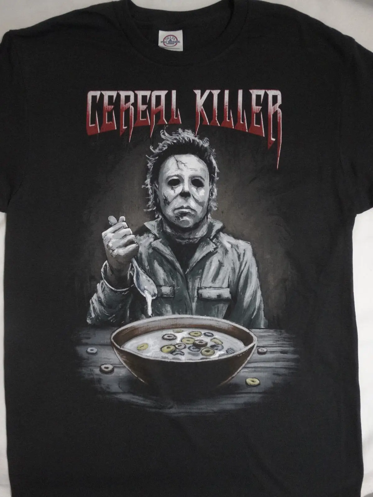 

Michael Myers Halloween Cereal Killer Horror T-Shirt SML 2345XL F386 Cool Casual pride t shirt men Unisex New Fashion tshirt