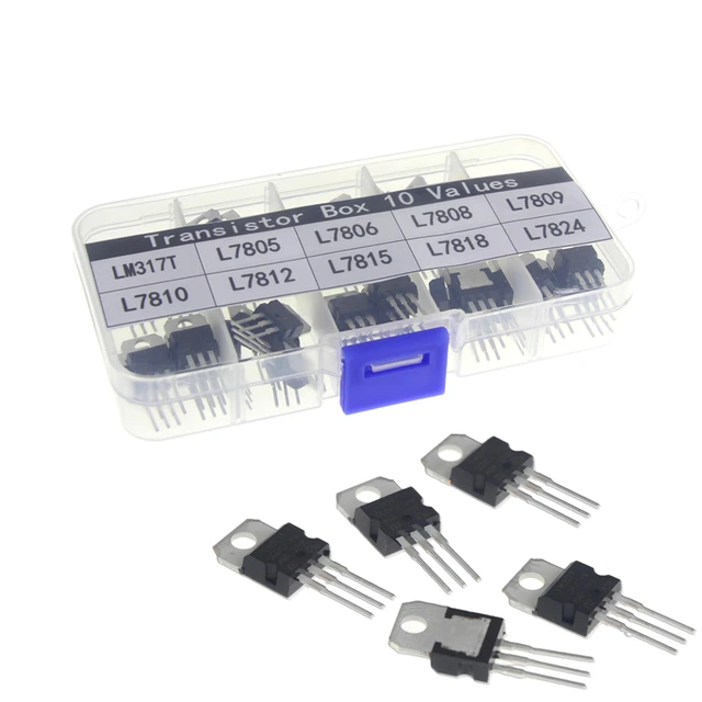 50pc/Lot LM317T L7805 L7806 L7808 L7809 L7810 L7812 L7815 L7818 L7824 ...