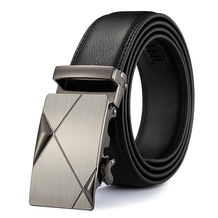 Фирменный дизайнерский кожаный ремень, мужской ремень с автоматической пряжкой, ремни для мужчин, широкий мужской ремень, пояс ceinture cinto masculino - Цвет: 15
