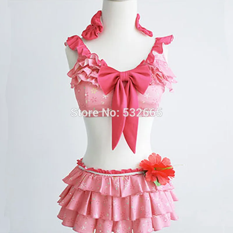 

Cos Love Live! Nico Yazawa Cosplay Costume Love Live Swimsuit Biquini Bikini Lovelive Swimwear Cos Cosplay ll Water Swimwear