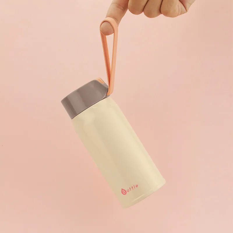 

Simple Stylish Mug 304 Stainless Steel Portable Hand Lnsulation Cup Men Women Students Couple Gift Thermos Cup