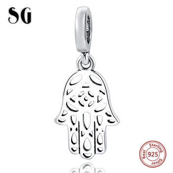 

Lucky hand 925 Sterling Silver Pendant Fit Authentic Pandora Charms Bracelet Beads For Women Fashion Jewelry Gift