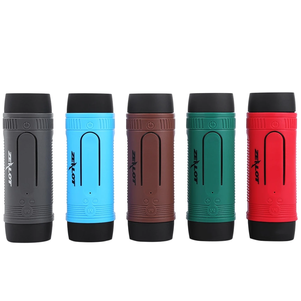

Portable Bluetooth Power Bank Bicycle Speaker Subwoofer Bass Wireless LED Light Bike Mount Outdoor Sport flashlight Rechargeable