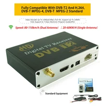 20~ 60 км/ч Автомобильный цифровой ТВ Turner DVB-T2 мобильный с цифровой ТВ антенны для России Таиланд Сингапур Индии ТВ приемник для автомобиля