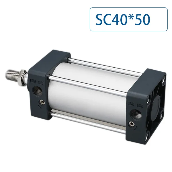 

40mm Bore 50mm Stroke SC40X50 SC Series Single Rod Standard Pneumatic Air Cylinder SC40-50