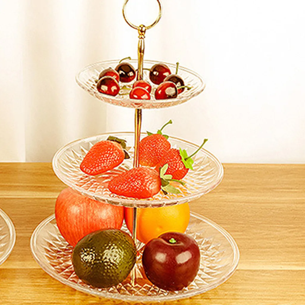 

3-Tier Cupcake Stand Cake Support Structure Frame Cake Dessert Suggers Wedding Events Party Display Tower Plate New 3-layer tray
