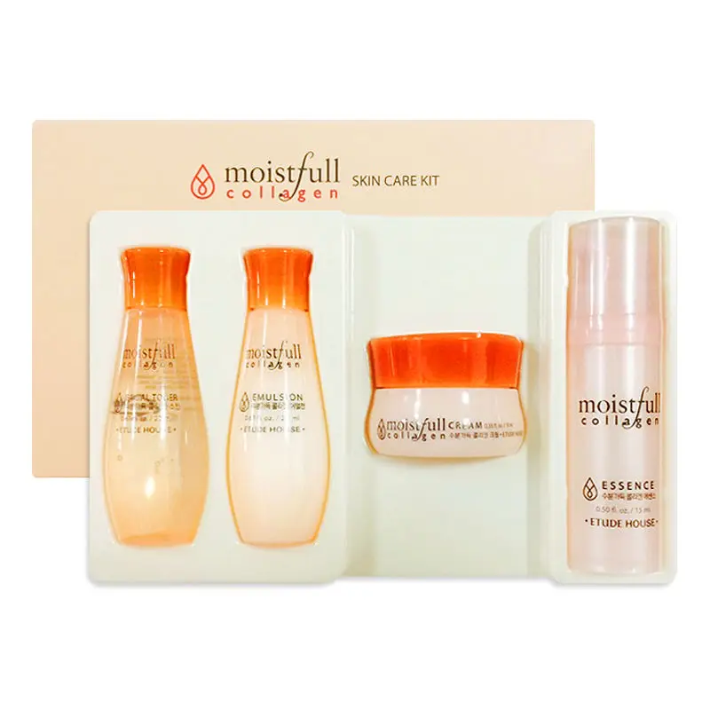 Korean Cosmetics Moistfull Collagen Skin Care Kit 4 Kinds Sample 1 Set
