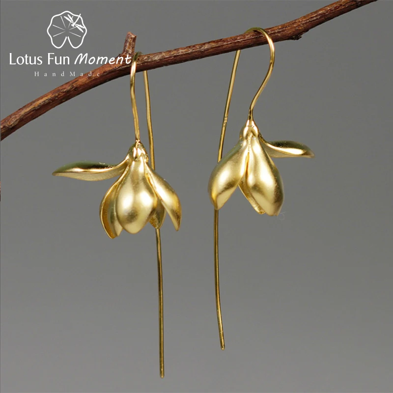 Lotus весело момент реального 925 пробы серебро ручной работы дизайнера Модные