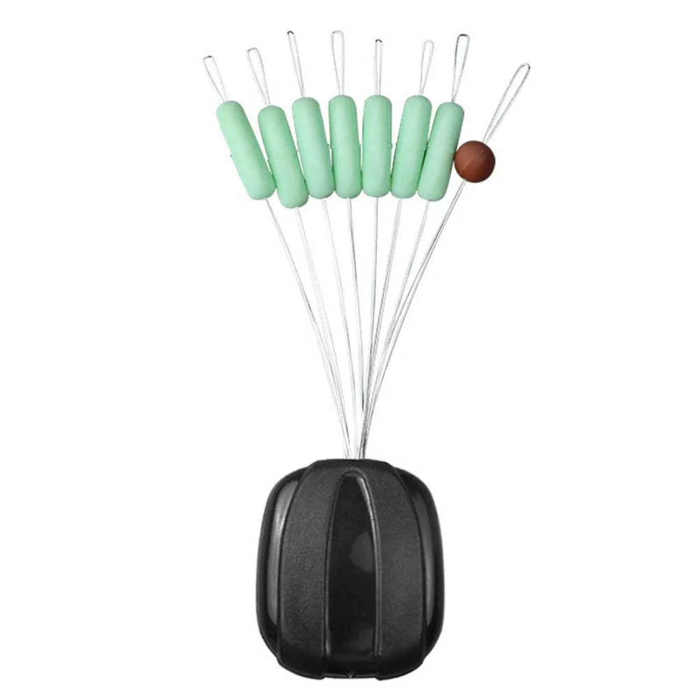 

10/30 Pcs Float Bobber Stop Set Silicone Fishing Stopper Sinker Cylinder Beads Stops &T8