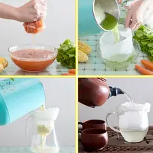 Ореховое молоко фрукты овощи уплотнение чайные пакеты многоразовые миндаль Коммерческая нейлоновая мелкая сетка пищевое ситечко для сыра фильтр для кофе, чая