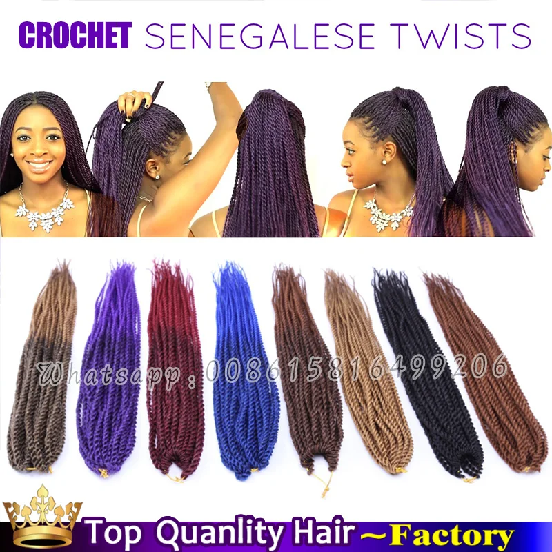 Kanekalon Senegalese Twist Hairstyles For Black Women Kinky Twist
