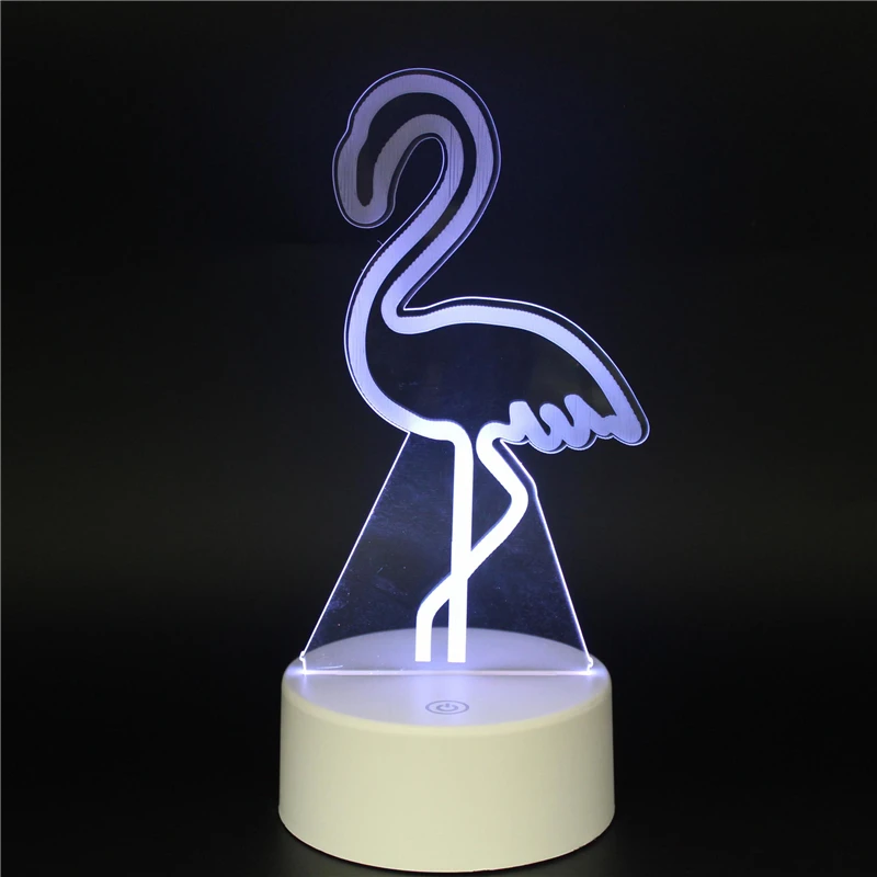 

Flamingo LED 3D FireBird Flame Swan NightLight Acrylic Night Lamp Light Luminary Touch And Remote Lamps Lights Kids Decoration