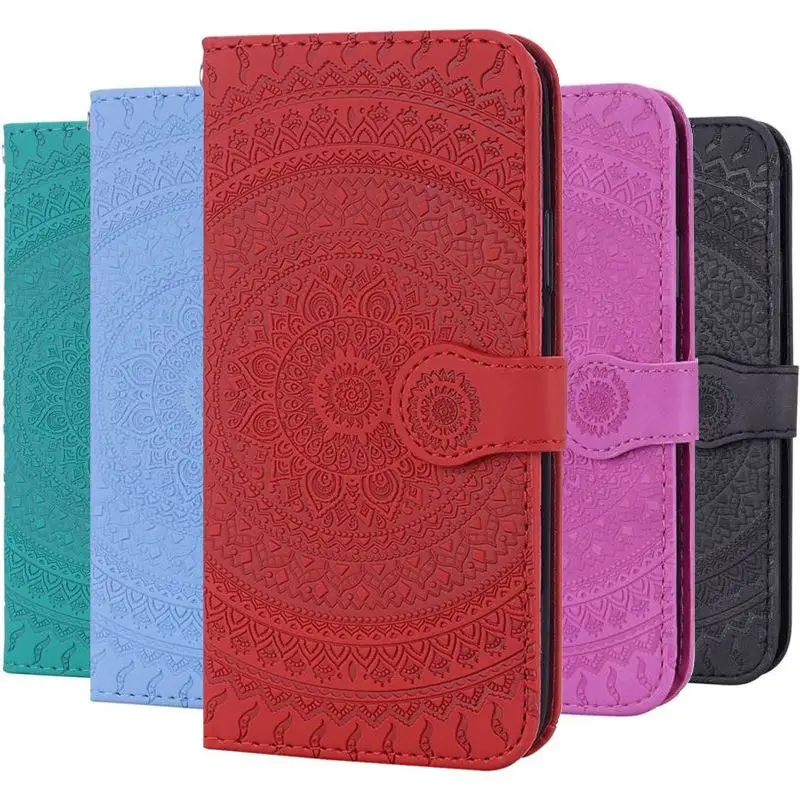 

Book Flip Case For Huawei P30 P20 Mate 20 Pro P10 P9 Lite Honor 8X 8A Y6 2018 Y7 2019 Wallet Card Slot Single Color Cover V22F