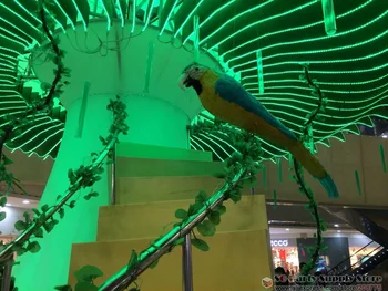 

Costume Simulation BIG Parrots Bar Garden Shopping mall activity Decorations photography props Pure handmade EMS Free shipping