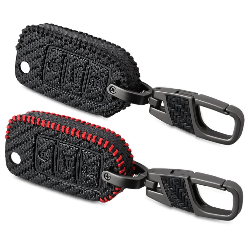 

Carbon Car Key Case Cover for VW Volkswagen Golf 4 5 6 Bora Jetta POLO Passat B5 B6 Skoda Superb Octavia Fabia SEAT Ibiza Leon
