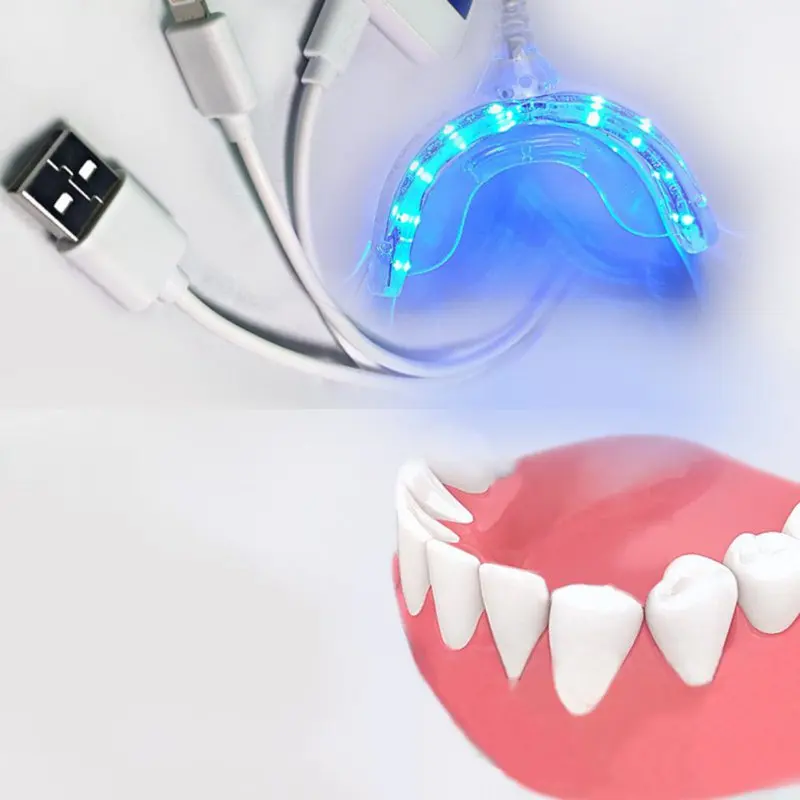 

Portable Smart LED Teeth Whitening Device 3 USB Ports For Android IOS Dental Bleaching System Tooth Whitener Y15